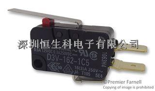 OMRON ELECTRONIC COMPONENTS  D3V-162-1C5  微型開關(guān), V3 長控制桿-D3V-162-1C5盡在買賣IC網(wǎng)