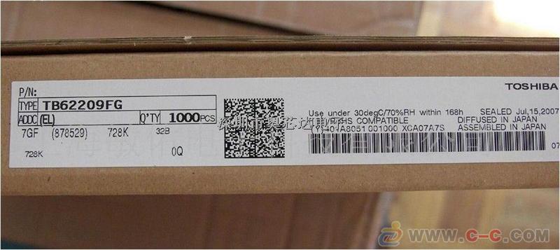 TOSHIBA東芝二相步進電機驅(qū)動TB62209FG TB62209FG原裝代理庫存-TB62209FG盡在買賣IC網(wǎng)