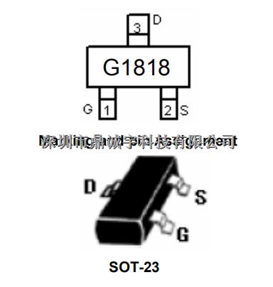 MOS管G1818 -20V-2.6A 55mΩ 貼片SOT-23場效應(yīng)管MOS -G1818盡在買賣IC網(wǎng)